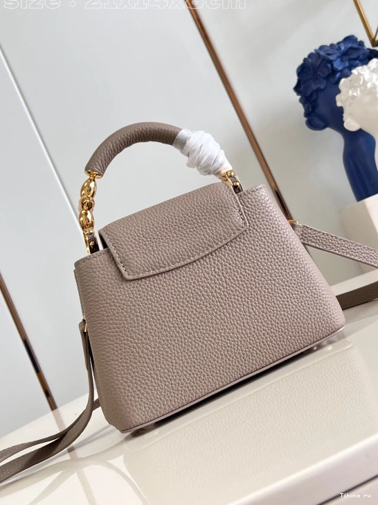 Cheap MINI-21*14*8CM VUITTON LOUIS CAPUCINES 0803